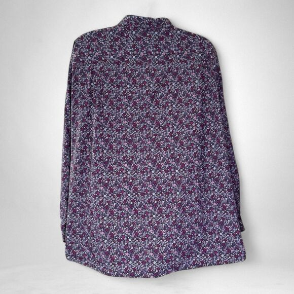 SYNRGY Big & Tall Men's Floral Print Button Front Shirt, Size 4XL - Picture 5 of 7